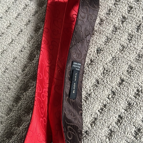 2 side Tie, wine and brown - Picture 4 of 4